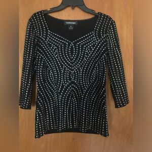 Black and white sweater